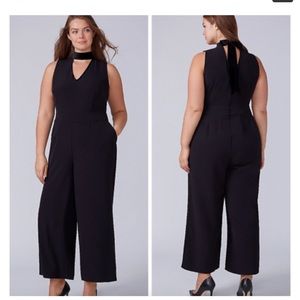 NWT Lane Bryant sleeveless choker jumpsuit 14/16P